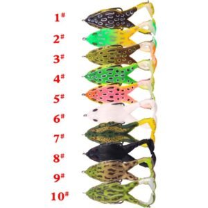 Double Propeller Frog Soft Bait - Set of 10