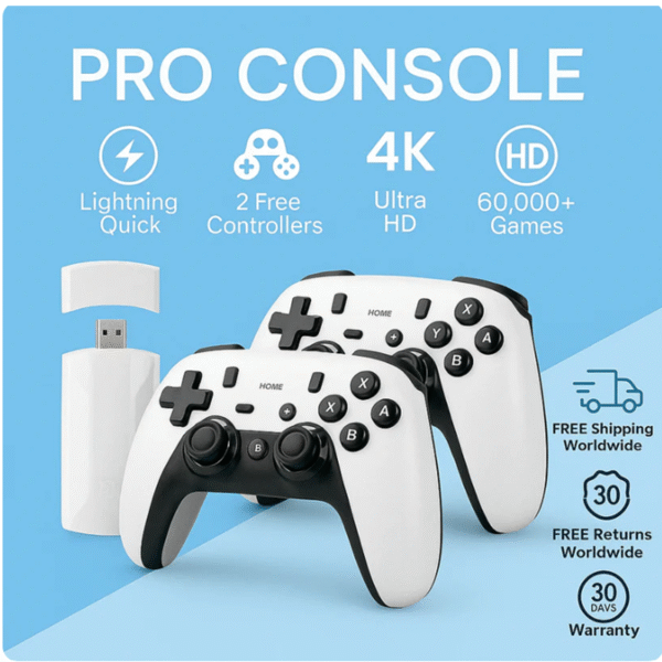 RETROPRO GAMING CONSOLE (2 Free Controllers Included)